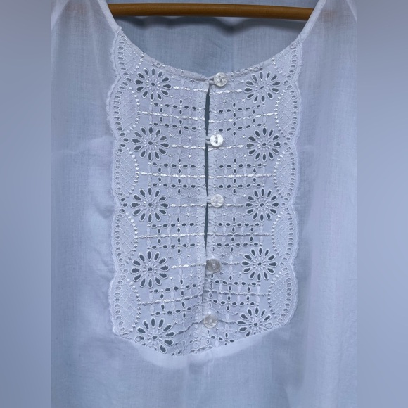 La Perla nightgown sleepwear white cotton mini size medium - Picture 3 of 12